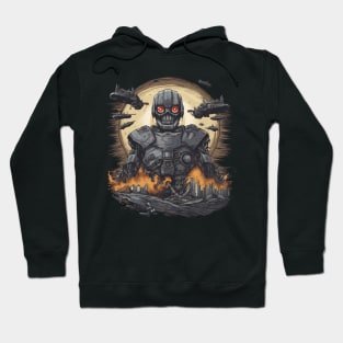 Artificial Intelligence AI Singularity Cyborg Robot Hoodie